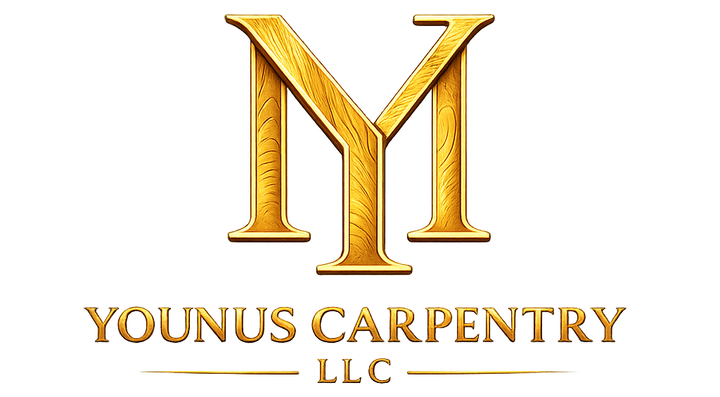 golden ym monogram logo design